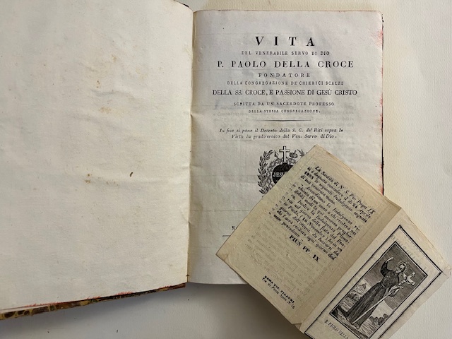 Vita del venerabile Servo di Dio P. Paolo della Croce fondatore della Congregazione de' Chierici Scalzi della Ss. Croce e Passione di Gesù Cristo